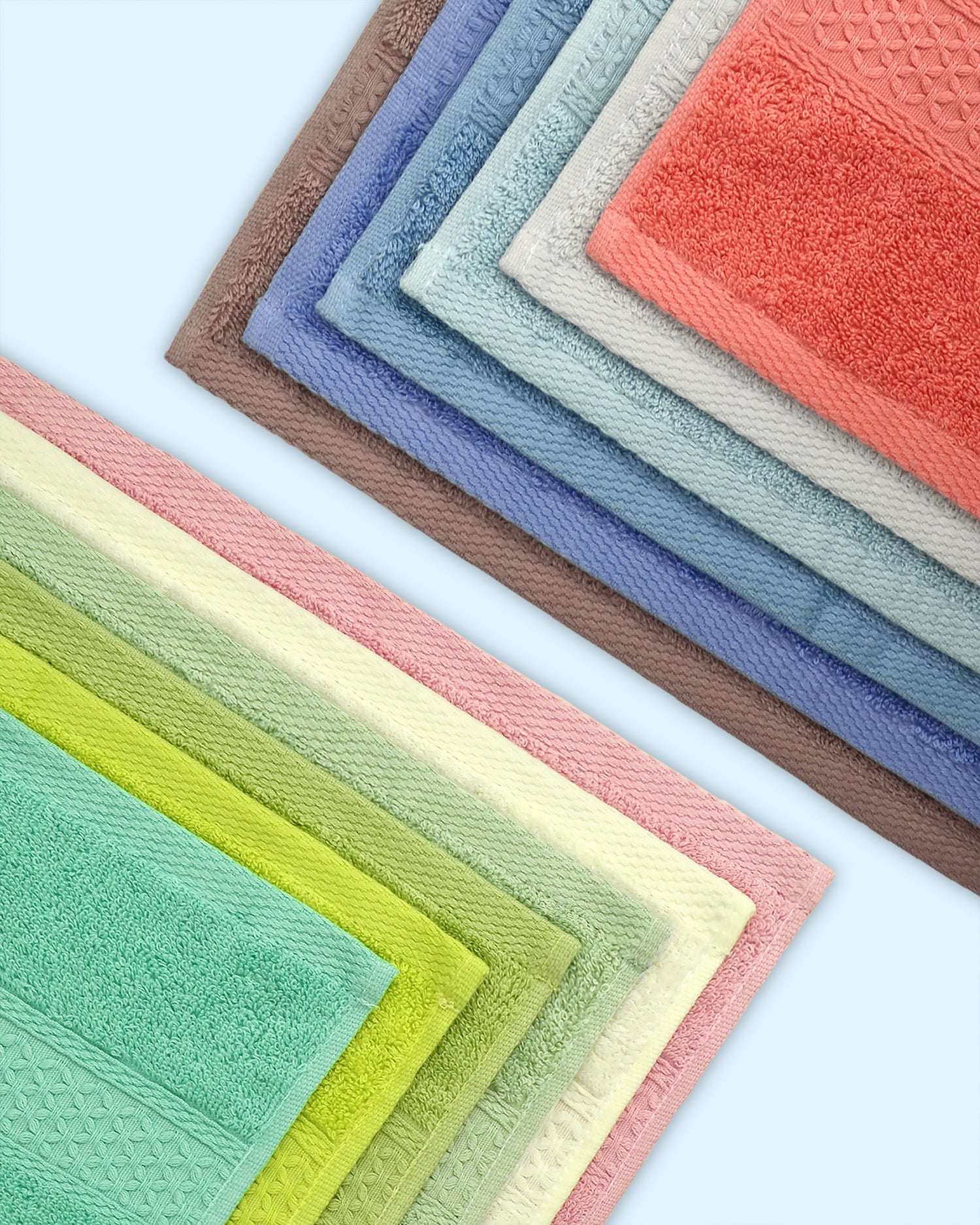 Hand Towels 12 Pack 12 Colors for Different Family Members - 13 x 29 In –  Cleanbear