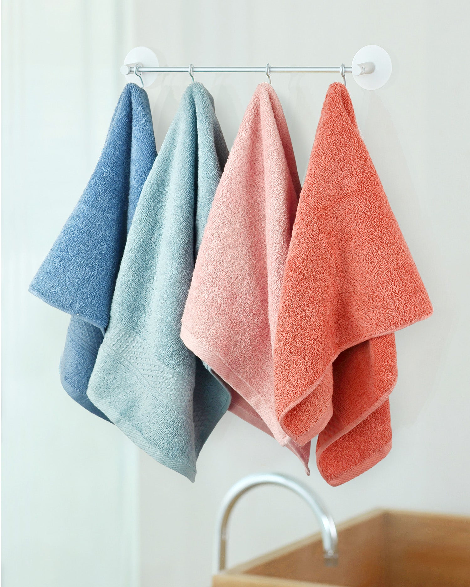 Cleanbear Ultra Soft Hand Towels 6 Colors Bathroom Towels (13 x 29 In)