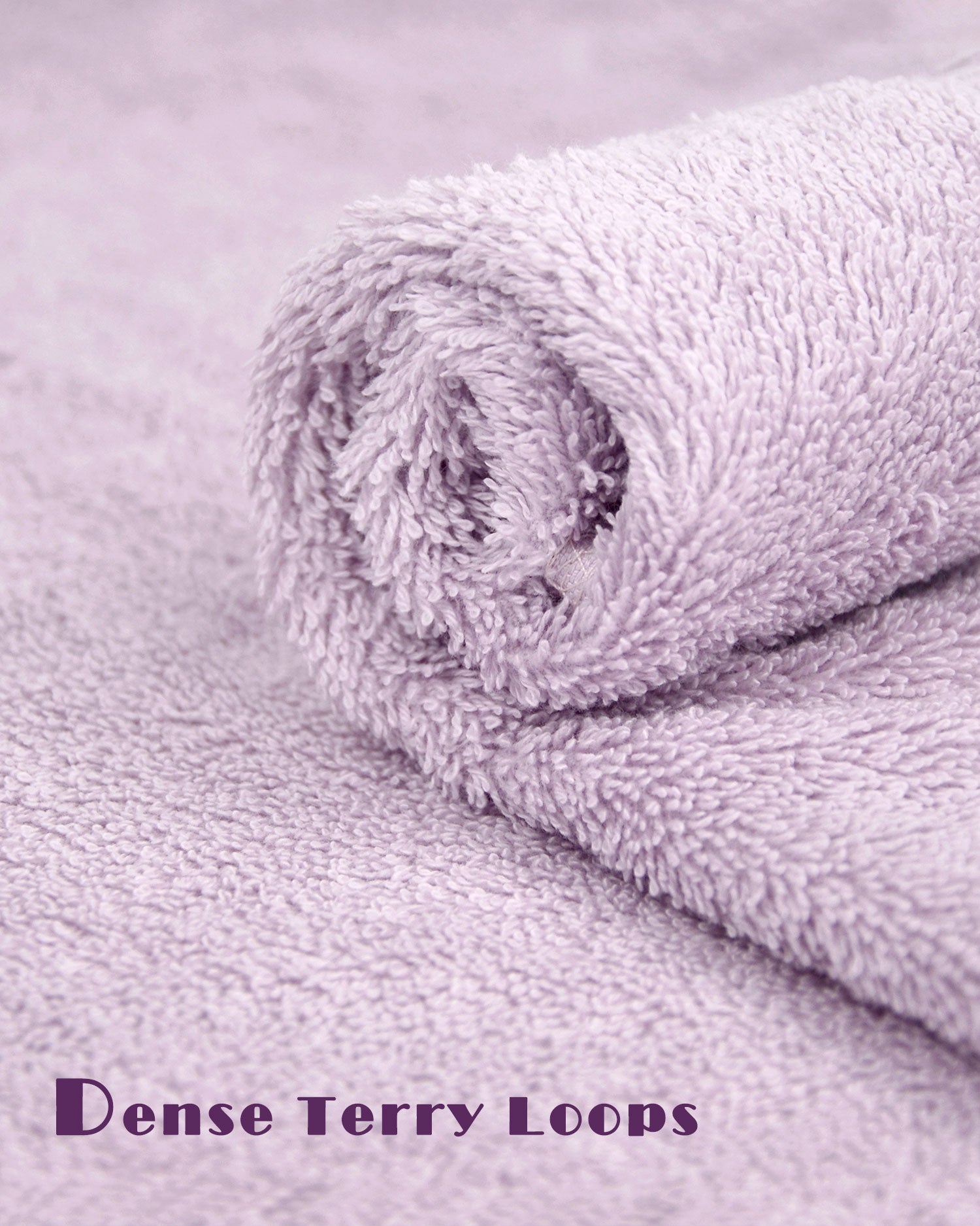 Cleanbear Bath Towels Set of 4 - 1 Bath Towel, 1 Hand Towel and 2 Washcloths