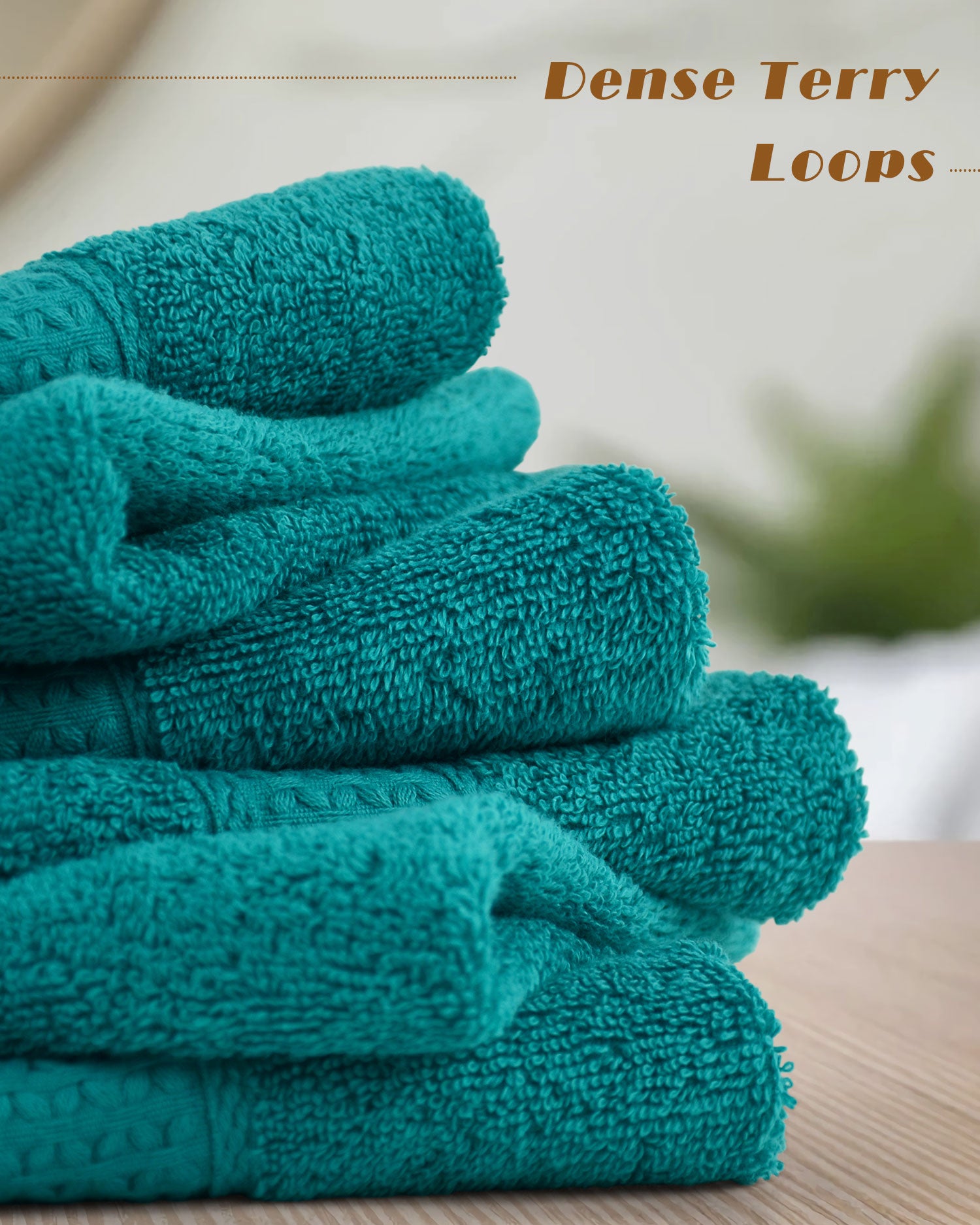 Cleanbear Turquoise Wash Cloths Ultra Soft for Sensitive Skins