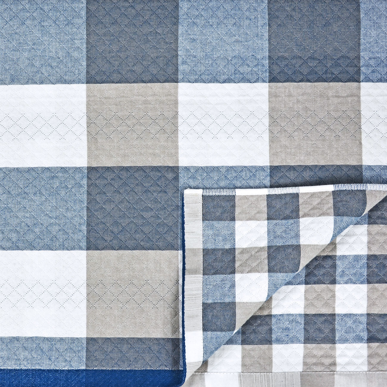 Cleanbear Throw Blanket, Gingham Cotton Throw for Couch Chair Recliner Hammock or Patio Furniture (60 x 78 Inches)