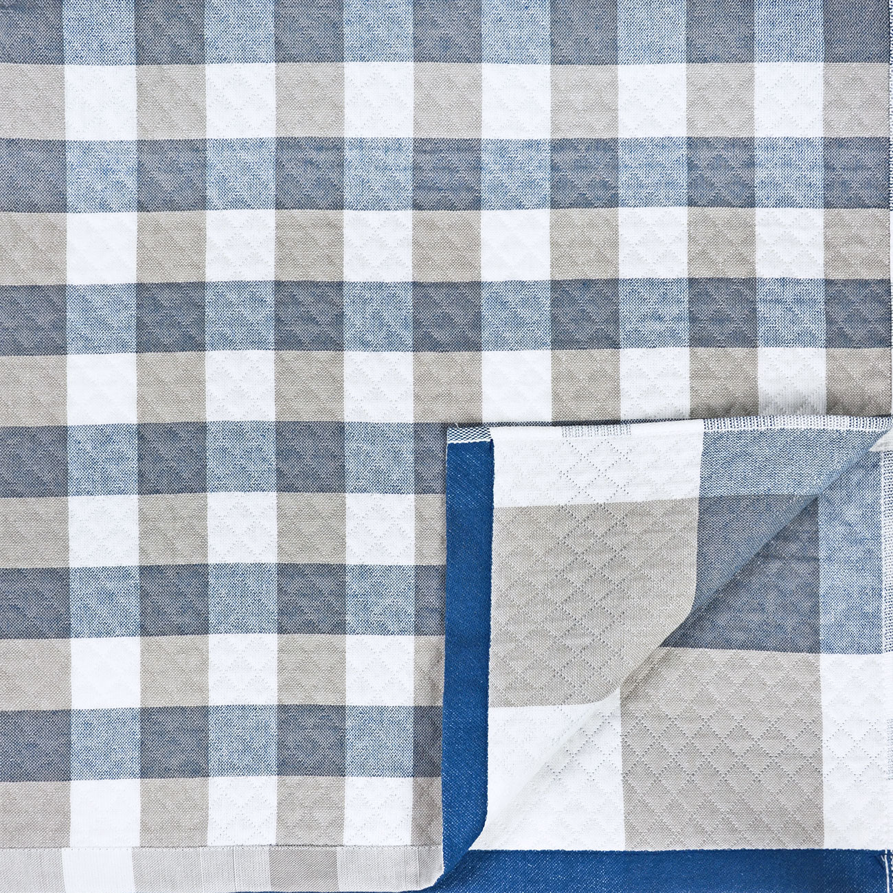 Cleanbear Throw Blanket, Gingham Cotton Throw for Couch Chair Recliner Hammock or Patio Furniture (60 x 78 Inches)