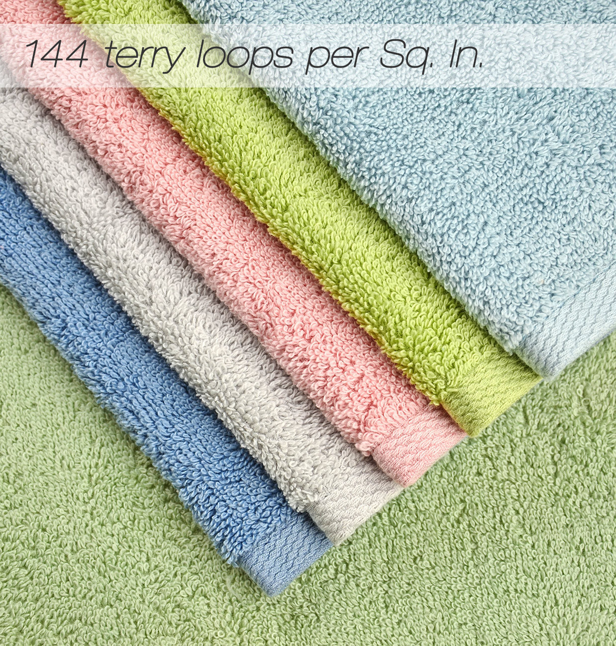 Cleanbear Bath Towels Cotton Shower Towels 55 x 27 1/2 Inches 2 Colors