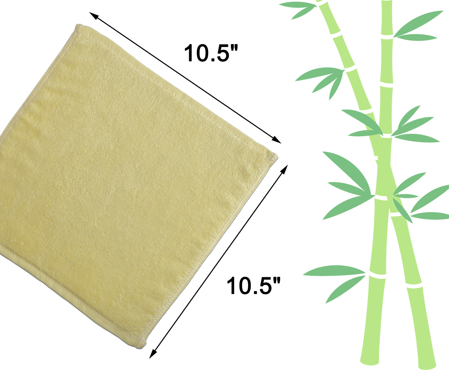 Bamboo Washcloths for Baby & Adults with Sensitive Skins 3 Colors